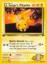 Lt. Surge's Pikachu (Пикачу)